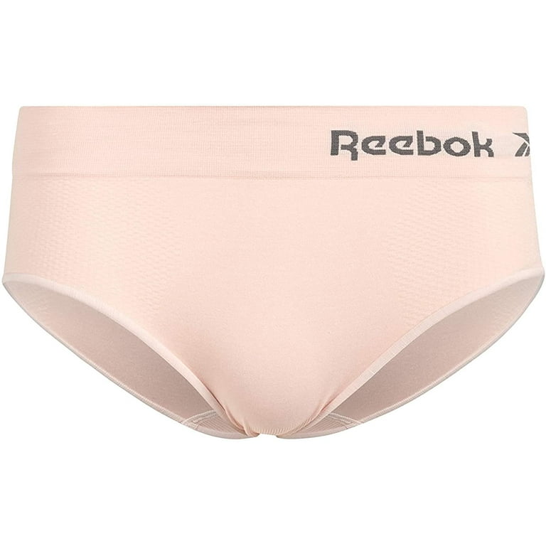  Reebok Women's Underwear – 5 Pack Seamless Hipster Briefs  (S-XL), Size Medium, Black Spacedye/Rose/Black/Light Pink/Charcoal :  Clothing, Shoes & Jewelry