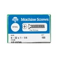 thumbnail image 2 of Hillman Fasteners 101039 Zinc Plated Steel Machine Screws 6-32 x 1-1/4" Box, 2 of 2
