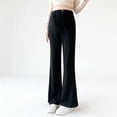 thumbnail image 2 of Hxshgdsn Womens Flare Maternity Leggings Loose Fit Strechy Over The Belly Yoga Workout Trousers Spring Summer Black Xl, 2 of 5