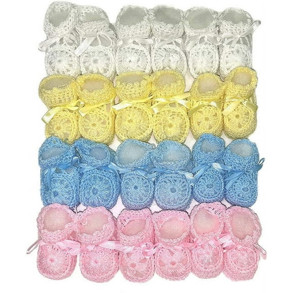 Abelito Newborn Baby Boy Girl Hand Crochet Booties