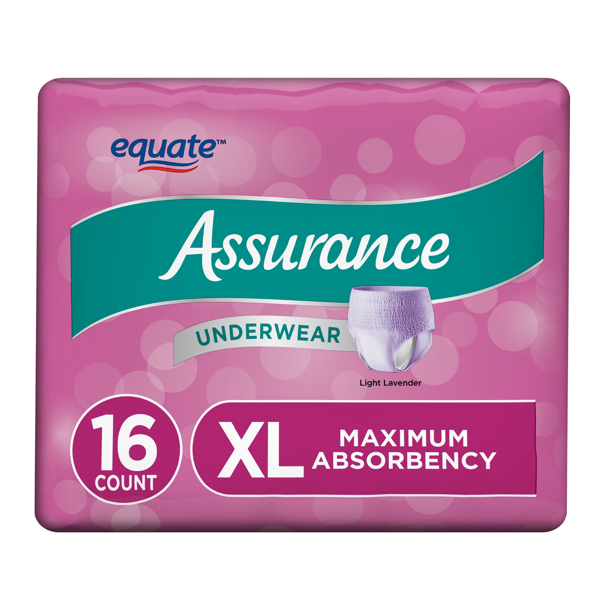 Assurance Incontinence Underwear for Women, Maximum, Extra Large, 16 Ct