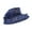 Navy Blue, variant on Organza Church Fascinator Wedding Tea Party Derby Hats Design Dot for Women Flower Wide Brim Sun Hat