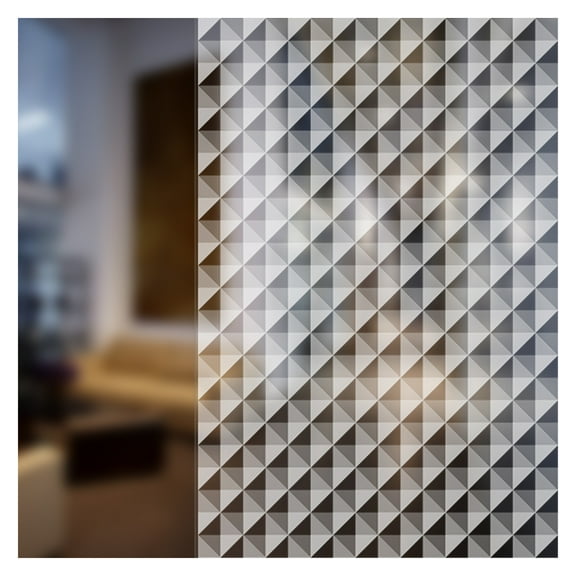 BDF 4WHTRI White Triangle Decorative Window Film 36in X 14ft