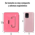 thumbnail image 2 of Pequeña Caja De Seguridad Vimi Con Cerradura Y Ranuras Alcancía rosa, 2 of 8