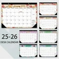thumbnail image 2 of 2026-2027 Desk Calendar | Extra Large 22" x 17" Monthly Wall Calendar | Watercolor Art Designs | 18-Month Planner Jan 2026-Jun 2027 | Thick Ink-Proof Paper | Pre-Marked Holidays | Note Section, 2 of 6