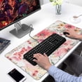 thumbnail image 2 of Long Mouse Pads for Desk,Pioneer Flower Floral Print Pattern Desk Mats on Top Of Desks, Desk Mouse Pad Extra Large with 3mm Non-Slip Base and Stitched Edge for Gaming,Office,Work,Home 31.5"x15.7", 2 of 6