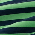 thumbnail image 3 of Children's Summer Short Sleeved T-Shirt Classic Striped Printed Tee Regular Fit Round Neck Casual Cotton Top Green 9-10 Years, 3 of 5
