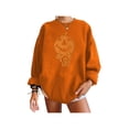 thumbnail image 1 of Sunloudy Sudadera casual de Halloween para mujer, jersey de manga larga con cuello redondo y estampado de calabaza para adultos Sunloudy  moda, 1 of 3