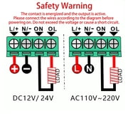 AOOOWER Open Timer Control Module 1 Channel Countdown Timer On Off Switches Relays