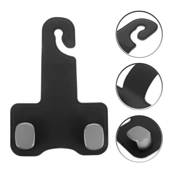 LOLIPPYY Black Car Back Seat Hook - Multifunctional Organizer for Holding Purses, Bags, and Accessories in Your Vehicle