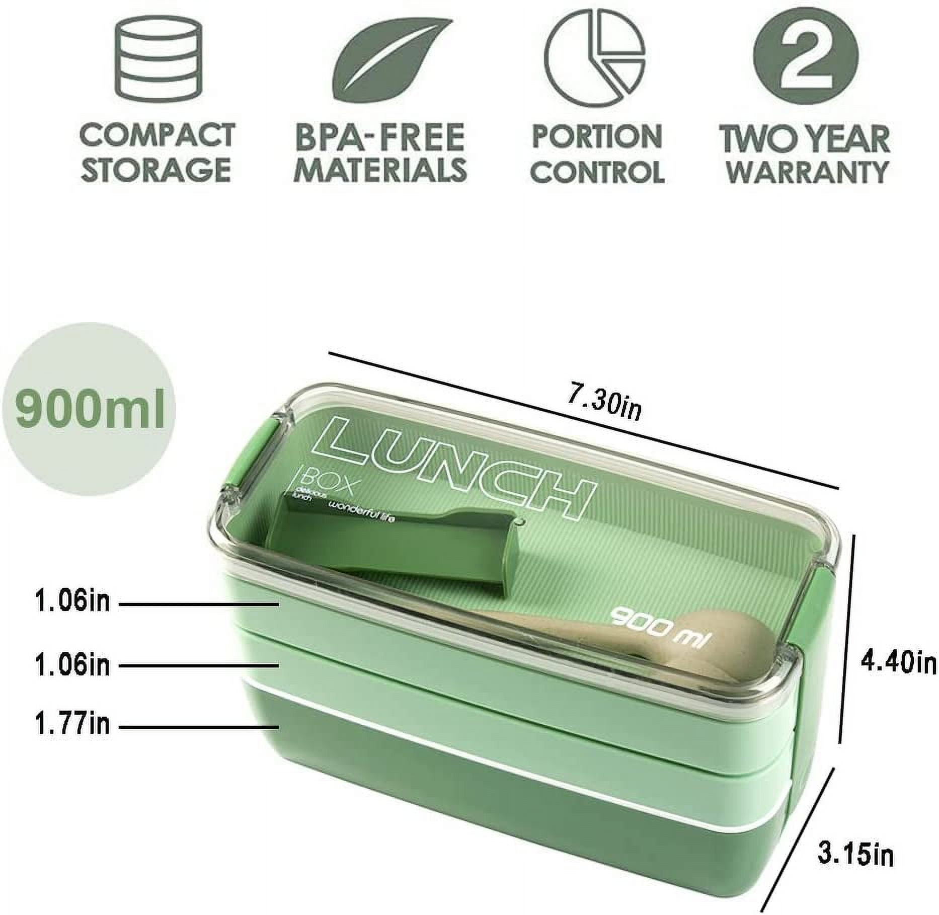 Wheat Straw Snack Container, Lunch Container, Reusable Pre Meal Snack  Containers, Square Divided Bento Box, Leakproof Food Container, Snack Boxes  For Preschool, Work, And Travel - Temu