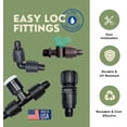 thumbnail image 2 of 50 Pack 1/2" Easy Loc x 1/2" Male Pipe With Valve | Irritec Perma Loc Drip Irrigation Fitting | USA Made | A2-HV6TH50, 2 of 4
