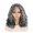 Gray-1B, variant on More Beautiful Full Lace Boho Braided Wig for Black Women 16 inch Salt and Pepper Black Gray Blended Hair