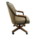 thumbnail image 4 of Caster Chair Company Bently Swivel Tilt Caster Arm Chair in Wheat Tweed Fabric, 4 of 8