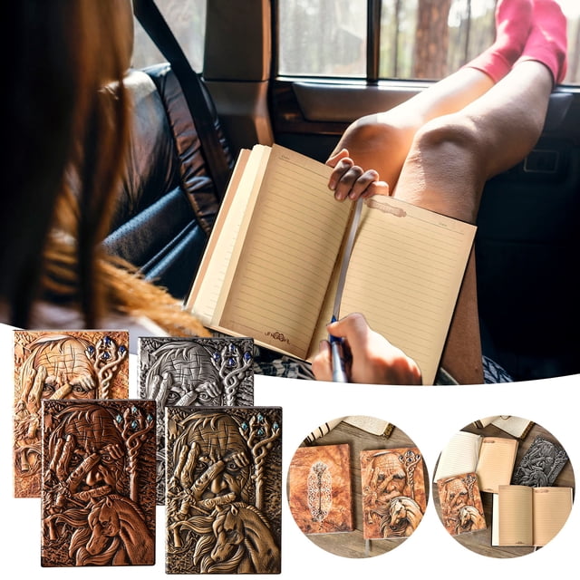 Vaidha Embossed Magician Notebook European-style Notepad Three-dimensional A5 Diary 100 Pages