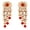 D497 Red, variant on by Touchstone "Contemporary Kundan Collection" Exotic Indian Bollywood Desire Royal Mughal Kundan Polki Look Floral Faux Ruby Jewelry Chandelier Earrings In Gold Tone For Women