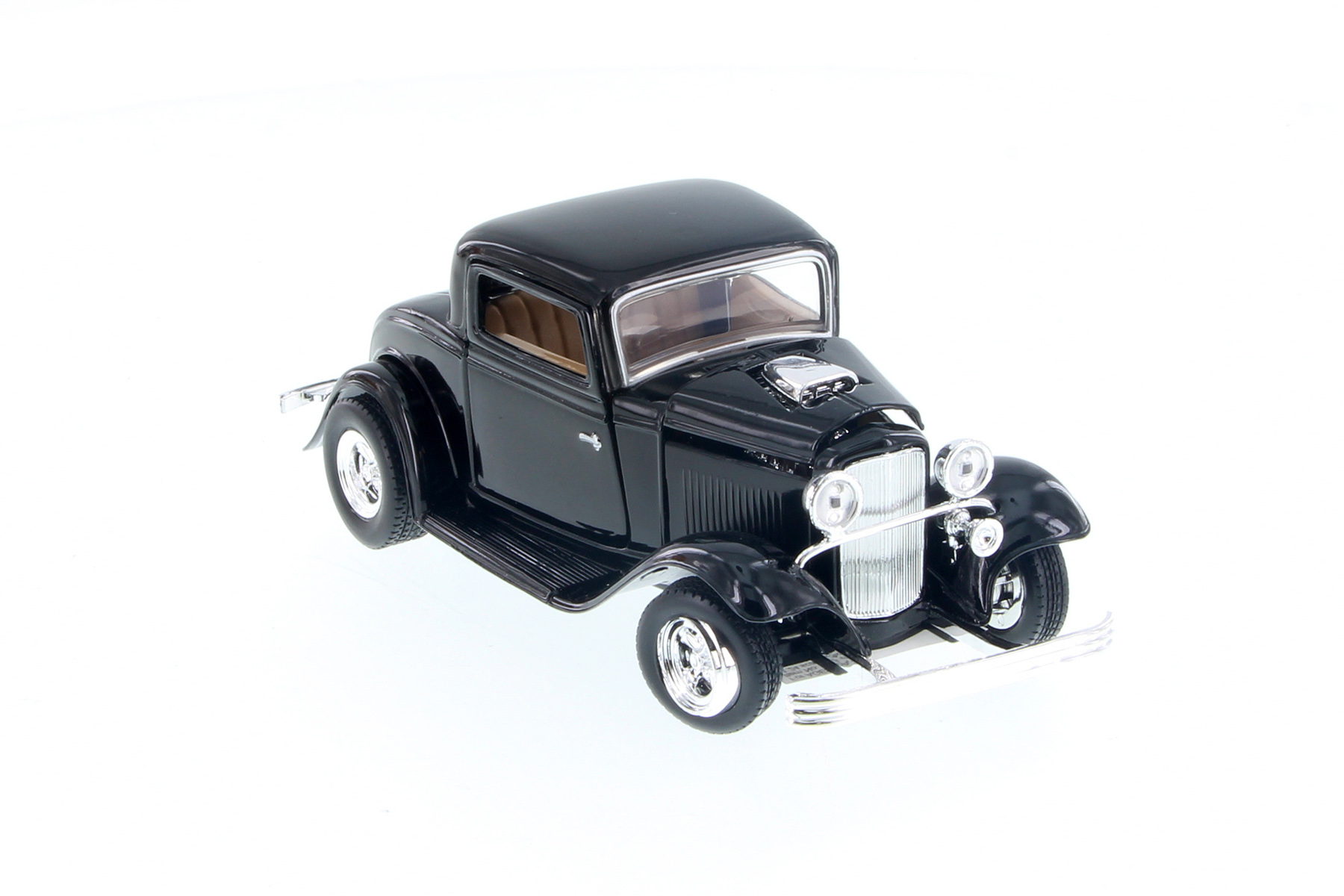 1932 Ford Coupe Hardtop, Black - Showcasts 77251BK - 1/24 Scale Diecast Model Car
