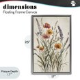 thumbnail image 4 of Stupell Industries Traditional Vintage Collection of Meadow Botanicals Gray Floating Frame Canvas Art, 17 x 25, by Nataly White, 4 of 8