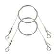 thumbnail image 1 of HOME MASTER Matériel Fil de Suspension Réglable pour Photos, Kit de Cadre de Miroir 2 Pcs 2m X 1.5mm Corde en Acier Inoxydable Robuste pour Suspendre des Photos, Miroirs, Lampes Légères, Supporte jusqu'à 44lbs, 1 of 8