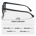 thumbnail image 5 of Ray-Ban RB3716 CLUBMASTER METAL Square Shaped Non-Polarized Sunglasses for Men & Women - Includes Official RAYBAN Eyewear Kit - Ideal Formal & Casual Wear Sunglasses - Blue Lens, 5 of 7