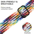 thumbnail image 3 of Bracelet applicable à apple iwatch1234567, Bracelet de Montre Ajustable en nylon Tissé, 3 of 6