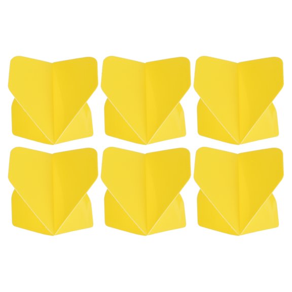 Uxcell Dart Flights, 6 Pack PET Darts Accessories Replacement Parts Yellow