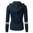 thumbnail image 1 of Autumn And Winter Women‘s Sweater Sports Color Cardigan Zipper Hooded Jack, 1 of 6