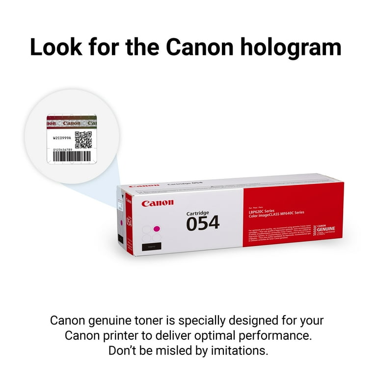 Canon Genuine Laser Printer Toner 054 Magenta, Yields up to 1200