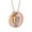 as show, variant on mtvxesu Necklaces Pendants Mother's Day Necklace Circle Circle Alloy Rhinestone Pendant MOM MOM Transfer Bead Jewelry