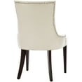 thumbnail image 5 of SAFAVIEH Amanda 19''H Tufted Chair Nickel Nail Head Flat Cream, 5 of 6