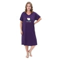 thumbnail image 2 of FEREMO 3 Pack Nightgowns for Women Plus Size V Neck Printed Sleepwear Loose Comfy Night Gown, 2 of 5