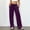 Velvet Pants-Purple, variant on Gamivast Velvet Wide Leg Pants for Women Soft Drawstring Elastic Waist Flowy Relaxed Trousers with Pockets Casual Work Trouser Spring Holiday Outfits