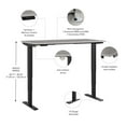 thumbnail image 3 of Pemberly Row 60W x 30D Height Adjustable Standing Desk - Engineered Wood, 3 of 12