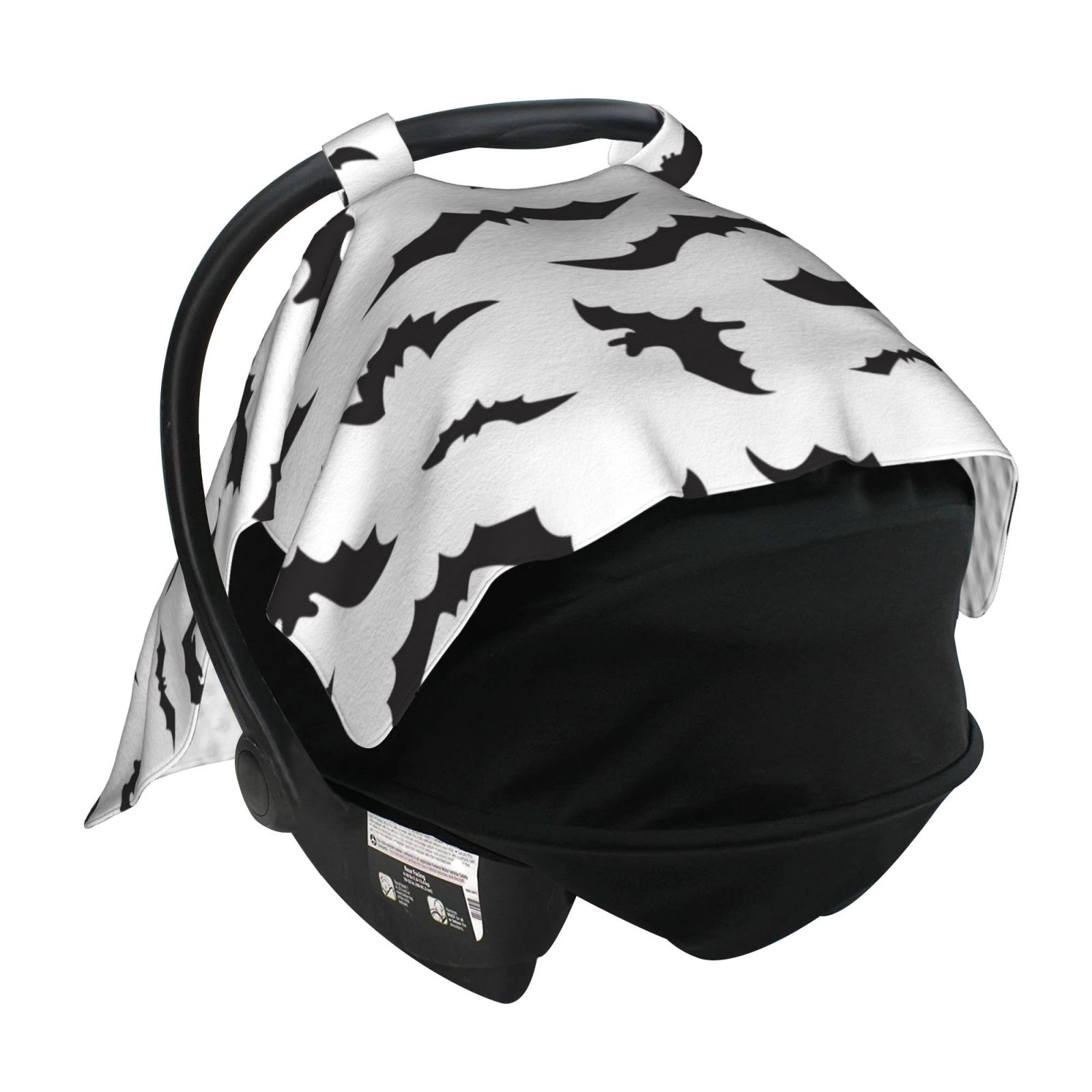 Car Seat Cover Baby - black bats cool Breathable Infant Car Seat Cover for Baby Carseat, Lightweight Comfort Baby Essentials Must Haves Newborn Stuff for Girl Boy