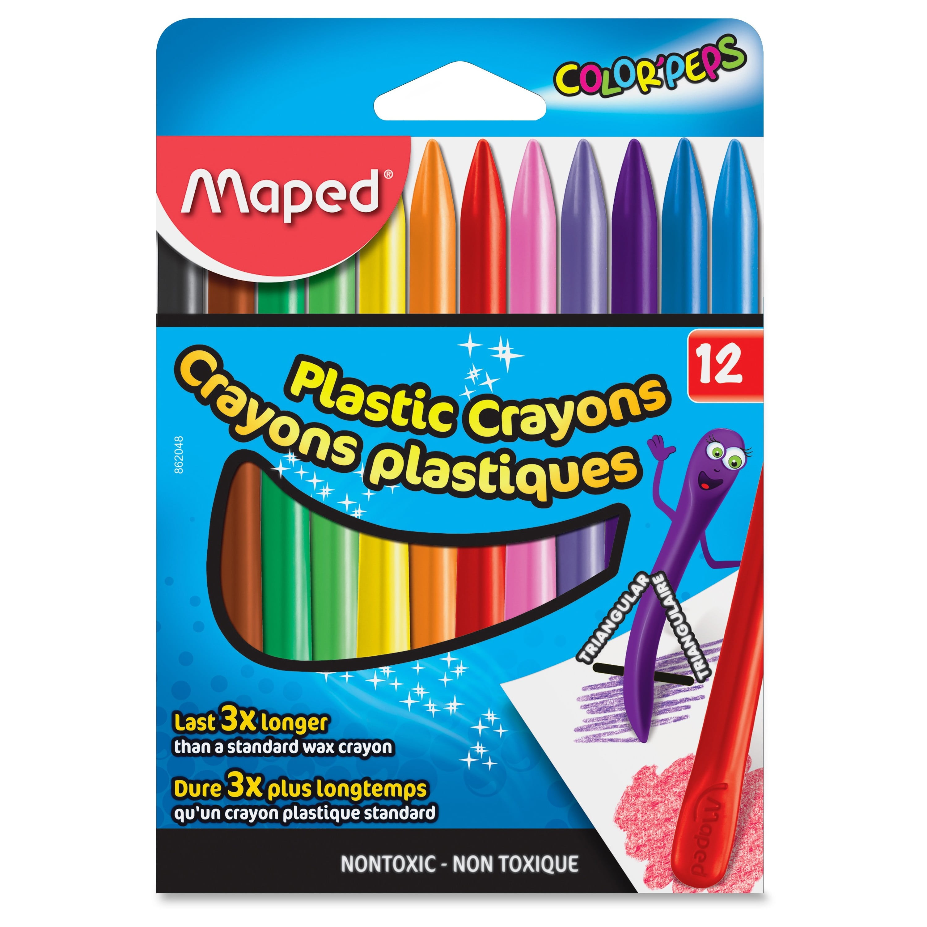 Color Peps 12ct Dual Plastic Crayons