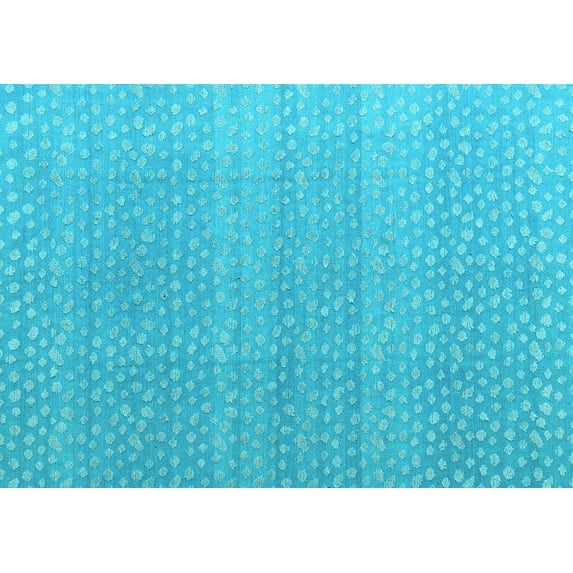 Ahgly Company Indoor Rectangle Abstract Light Blue Modern Area Rugs, 7' x 10'