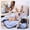 Blue-S, variant on Fleece Pet Blanket Soft Warm Multi Use Dog Cat Blanket for Crate Bed Travel Car Seat Cover Indoor Outdoor Pet Supplies(S)