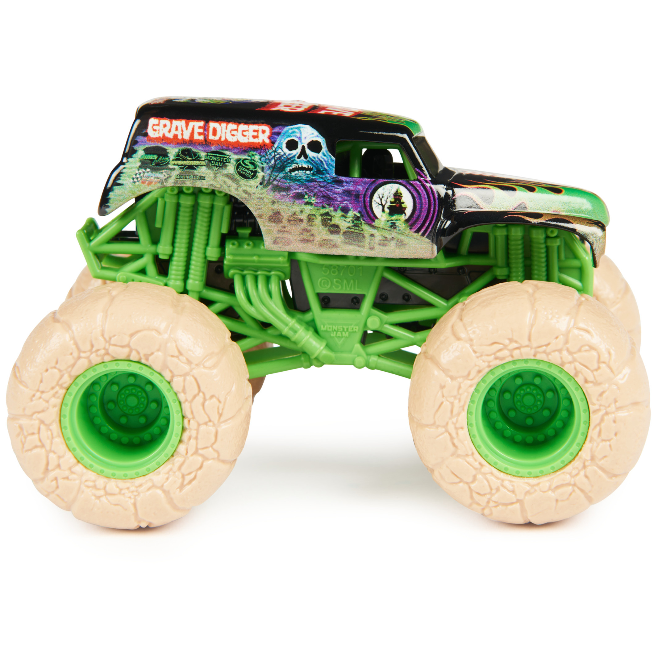 Monster Jam, Grave Digger Vs. Soldier Fortune Black Ops 1:64 Scale Die-Cast Trucks