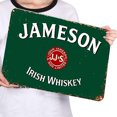 thumbnail image 2 of Placa Metal Vintage Jameson Pintura Hierro Rectangular Arte La Pared 30x40cm, 2 of 9
