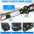 thumbnail image 3 of Ice Cleats Snow Traction for Shoes and Boots Ice Snow Crampons Ice Gripper for Walking on Snow and Ice 10-Studs Non Slip Ice Cleats Rubber Overshoe Slip-on Stretch Footwear Winter Hiking Climbing, 3 of 6