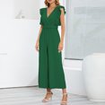 thumbnail image 4 of Mono de mujer con cinturón, mono con escote en V, pantalones, mono con escote en V, monos sin mangas, mayor durabilidad, 4 of 7