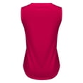 thumbnail image 5 of Women's Sleeveless V-Neck Tank Top - 2025 Summer Loose Fit Flowy Casual Vest | Yubnlvae | Women's Sleeveless T Shirt Print Vest 2025 Loose Casual V Neck Shirt (Wine | XL), 5 of 5