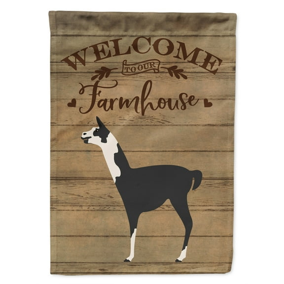 Carolines Treasures CK6862GF Llama Q Ara Welcome Garden Size outdoor-flags, Multicolor