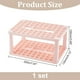 thumbnail image 2 of Organizador de pinceles de pintura - Soporte de plástico con 71 agujeros para pinceles de maquillaje y cosméticos, herramientas pequeñas - Rosa, 2 of 9