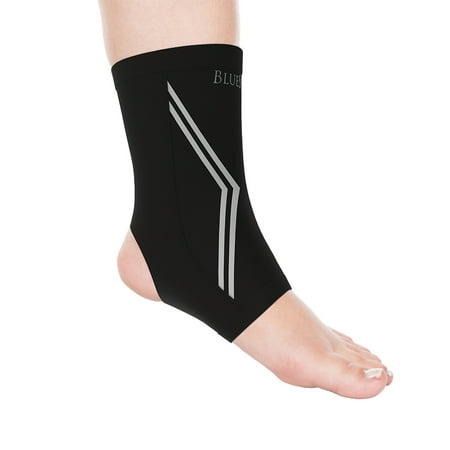 Copper Infused Ankle Support Compression Sleeve- Unisex Ankle Compress for Pain Relief, Soreness, Swelling, Recovery by Bluestone (Best Compression Gear For Recovery)