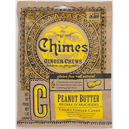 Chimes Peanut Butter Ginger Chews, 5-ounce (pack of 20)