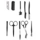 thumbnail image 2 of Kit de 10 piezas para el cuidado de las cejas, tijeras para cejas, peine para cejas, pinzas, juego de cuchillas para cejas, 2 of 10