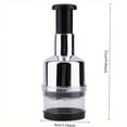 thumbnail image 3 of HLONK 1pc Stainless Steel Manual Garlic Press and Food Chopper  Handheld  Mini Grinder  Vegetable Cutter  with Garlic Grinder and Masher  No Electricity Required  for RV Kitchen, 3 of 5