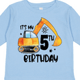 thumbnail image 4 of Inktastic Construction Truck It's My 5th Birthday Boys or Girls Long Sleeve Toddler T-Shirt, 4 of 5