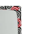 thumbnail image 2 of Ambesonne Geometric Fitted Sheet, Oval Mosaic, Full Size, Red Black, 2 of 2